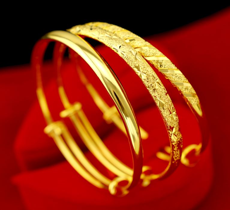 18K 999 pure gold bracelet