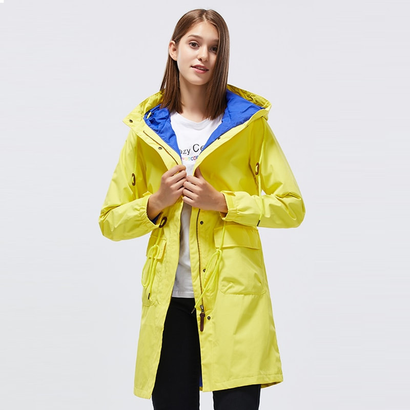 Women's Thin Outdoor  Windbreaker Storm suit Coat
