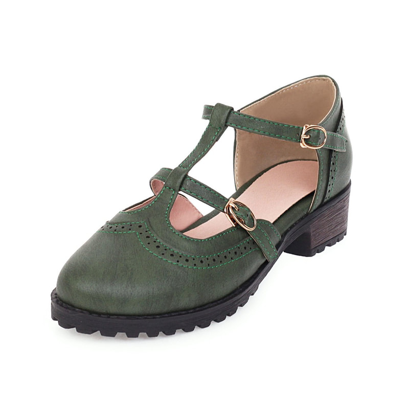 Women’s Retro Round Toe Shoes / Women's sandle shoes