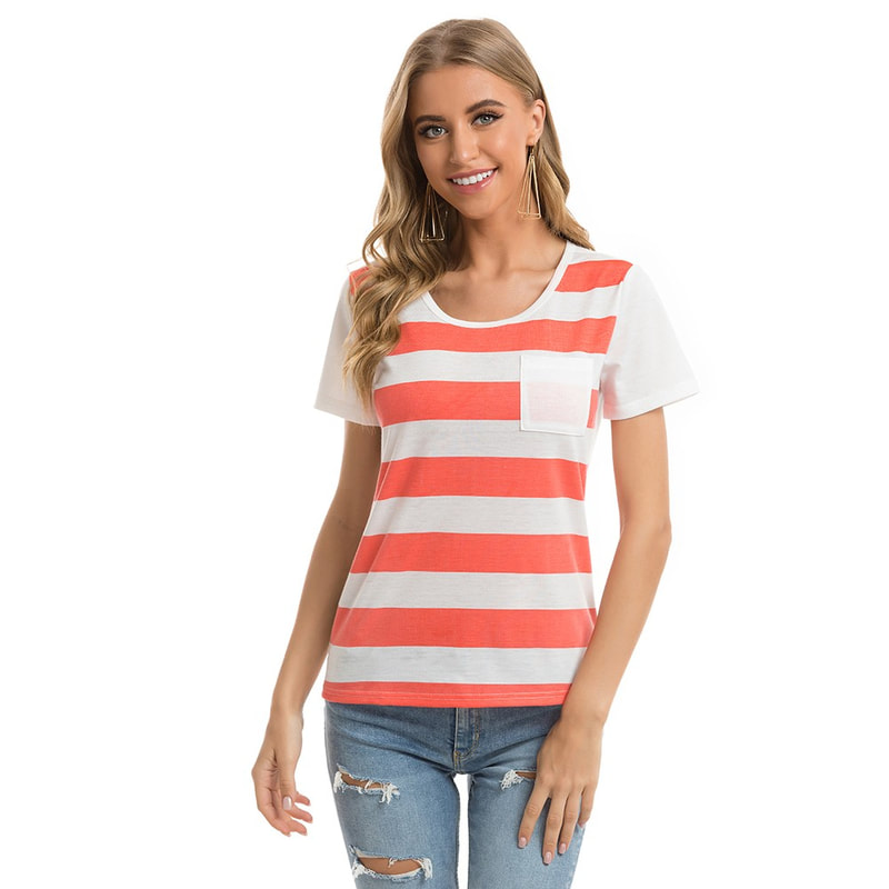 Women's Short Sleeve striped T-Shirt